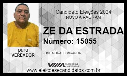 Candidato ZE DA ESTRADA 2024 - NOVO AIRÃO - Eleições