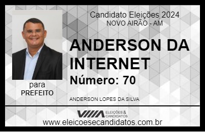 Candidato ANDERSON DA INTERNET 2024 - NOVO AIRÃO - Eleições