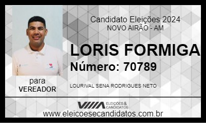 Candidato LORIS FORMIGA 2024 - NOVO AIRÃO - Eleições