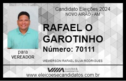 Candidato RAFAEL O GAROTINHO 2024 - NOVO AIRÃO - Eleições