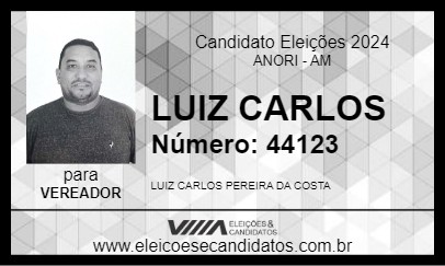 Candidato LUIZ CARLOS 2024 - ANORI - Eleições