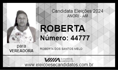 Candidato ROBERTA 2024 - ANORI - Eleições