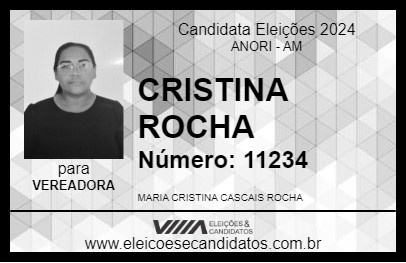 Candidato CRISTINA ROCHA 2024 - ANORI - Eleições