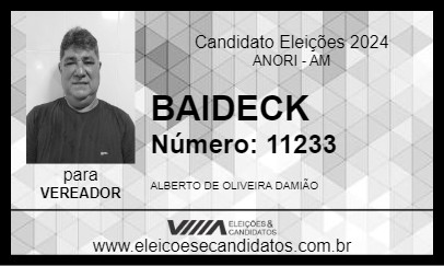 Candidato BAIDECK 2024 - ANORI - Eleições