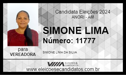 Candidato SIMONE LIMA 2024 - ANORI - Eleições