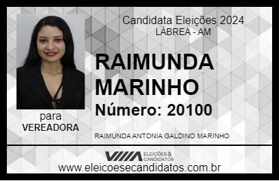 Candidato RAIMUNDA MARINHO 2024 - LÁBREA - Eleições