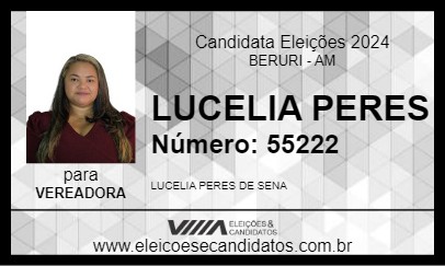 Candidato LUCELIA PERES 2024 - BERURI - Eleições