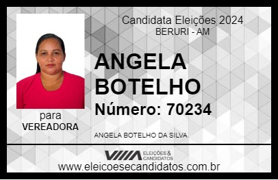 Candidato ANGELA BOTELHO 2024 - BERURI - Eleições