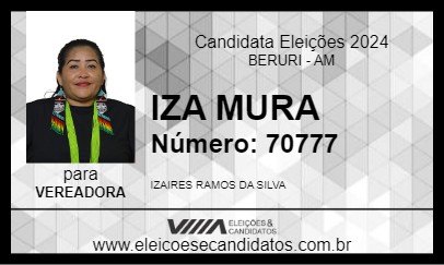 Candidato IZA MURA 2024 - BERURI - Eleições