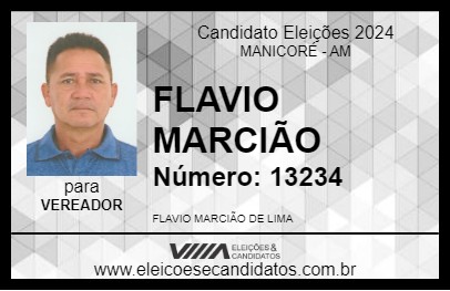 Candidato FLAVIO MARCIÃO 2024 - MANICORÉ - Eleições