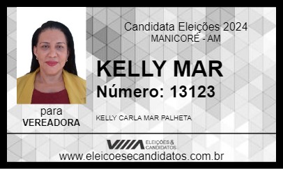 Candidato KELLY MAR 2024 - MANICORÉ - Eleições