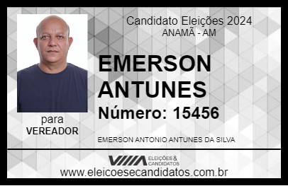 Candidato EMERSON ANTUNES 2024 - ANAMÃ - Eleições