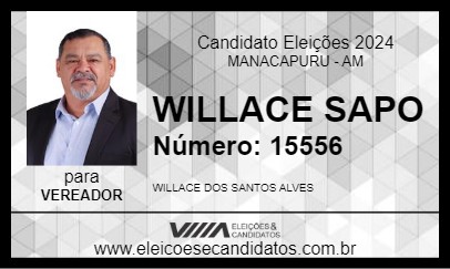 Candidato WILLACE SAPO 2024 - MANACAPURU - Eleições