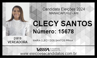 Candidato CLECY SANTOS 2024 - MANACAPURU - Eleições