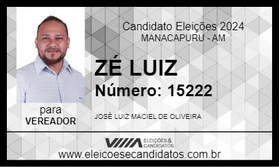 Candidato ZÉ LUIZ 2024 - MANACAPURU - Eleições