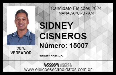 Candidato SIDNEY CISNEROS 2024 - MANACAPURU - Eleições