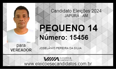 Candidato PEQUENO 14 2024 - JAPURÁ - Eleições