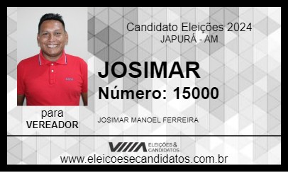 Candidato JOSIMAR  2024 - JAPURÁ - Eleições