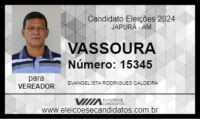 Candidato VASSOURA 2024 - JAPURÁ - Eleições