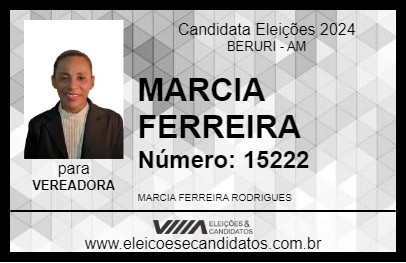 Candidato MARCIA FERREIRA 2024 - BERURI - Eleições