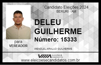 Candidato DELEU GUILHERME 2024 - BERURI - Eleições