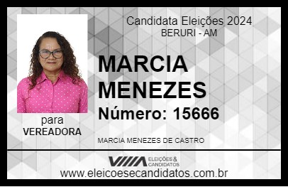 Candidato MARCIA MENEZES 2024 - BERURI - Eleições