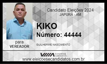 Candidato KIKO 2024 - JAPURÁ - Eleições