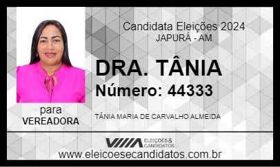 Candidato DRA. TÂNIA 2024 - JAPURÁ - Eleições