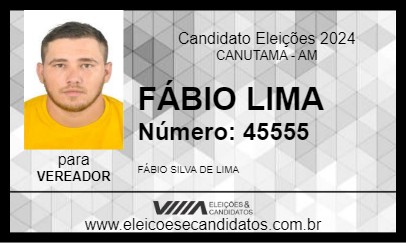 Candidato FÁBIO LIMA 2024 - CANUTAMA - Eleições