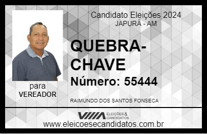 Candidato QUEBRA-CHAVE 2024 - JAPURÁ - Eleições