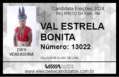 Candidato VAL ESTRELA BONITA 2024 - RIO PRETO DA EVA - Eleições