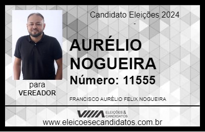 Candidato AURÉLIO NOGUEIRA 2024 - RIO PRETO DA EVA - Eleições