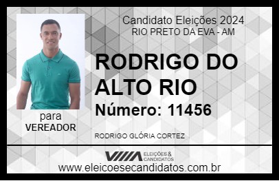 Candidato RODRIGO DO ALTO RIO 2024 - RIO PRETO DA EVA - Eleições