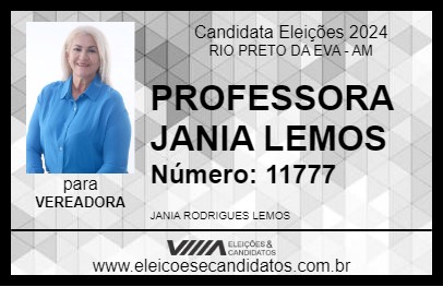 Candidato PROFESSORA JANIA LEMOS 2024 - RIO PRETO DA EVA - Eleições