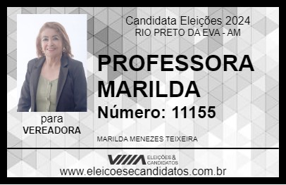 Candidato PROFESSORA MARILDA 2024 - RIO PRETO DA EVA - Eleições