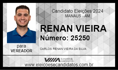 Candidato RENAN VIEIRA 2024 - MANAUS - Eleições