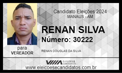 Candidato RENAN SILVA 2024 - MANAUS - Eleições