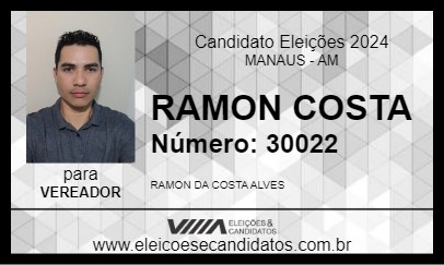 Candidato RAMON COSTA 2024 - MANAUS - Eleições