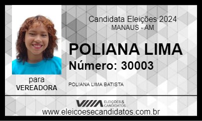 Candidato POLIANA LIMA 2024 - MANAUS - Eleições