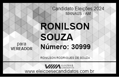 Candidato RONILSON SOUZA 2024 - MANAUS - Eleições