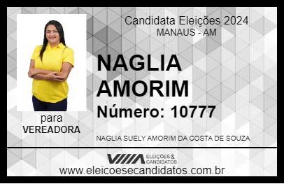 Candidato NAGLIA AMORIM 2024 - MANAUS - Eleições