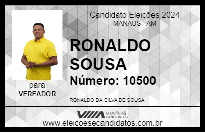 Candidato RONALDO SOUSA 2024 - MANAUS - Eleições