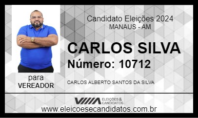 Candidato CARLOS SILVA 2024 - MANAUS - Eleições