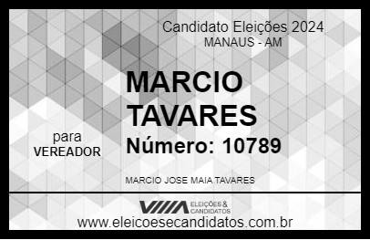 Candidato MARCIO TAVARES 2024 - MANAUS - Eleições