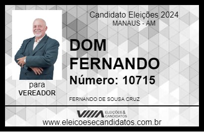 Candidato DOM FERNANDO 2024 - MANAUS - Eleições