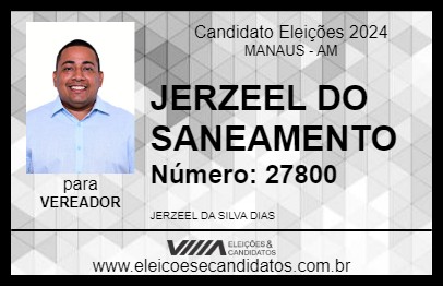 Candidato JERZEEL DO SANEAMENTO 2024 - MANAUS - Eleições