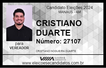 Candidato CRISTIANO FARAÓ 2024 - MANAUS - Eleições