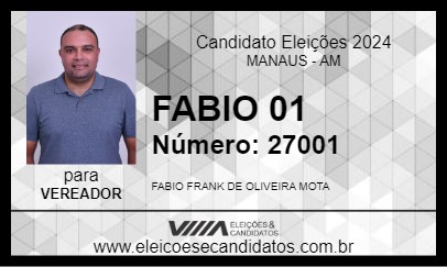 Candidato FABIO 01 2024 - MANAUS - Eleições