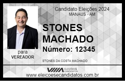 Candidato STONES MACHADO 2024 - MANAUS - Eleições