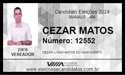 Candidato CEZAR MATOS 2024 - MANAUS - Eleições